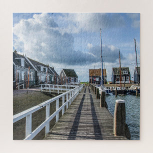 Wooden pier in Marken, Netherlands Jigsaw Puzzle