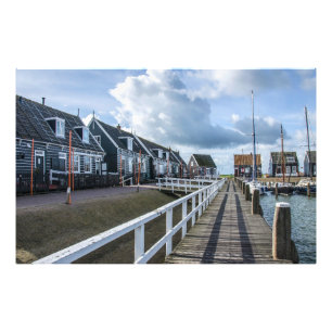 Wooden pier in Marken, Netherlands Photo Print