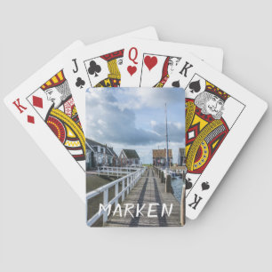Wooden pier in Marken, Netherlands Playing Cards