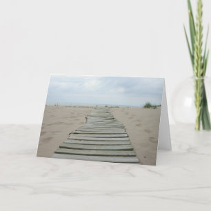 Wooden Plank Path Card