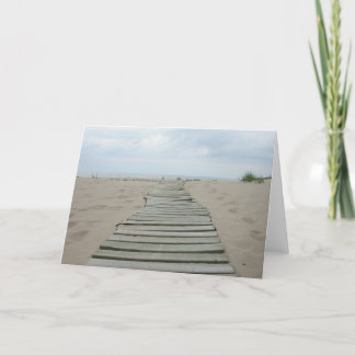 Wooden Plank Path Card