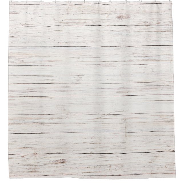wooden planks shower curtain (Front)