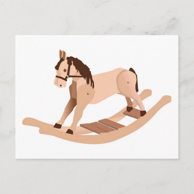 Wooden Rocking Horse Postcard (Front)