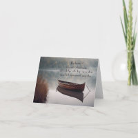 Wooden Row Boat Sympathy Thank You from Family