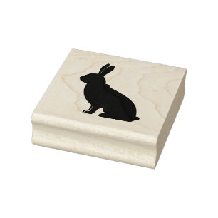 Wooden Rubber Stamps - Rabbit