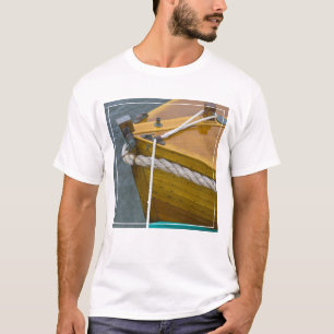 Wooden Sailboat In Water T-Shirt