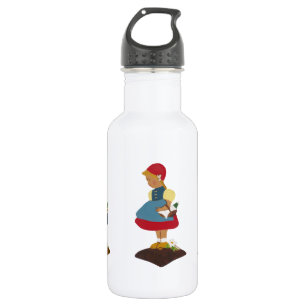 wooden shoe girl Water Bottle