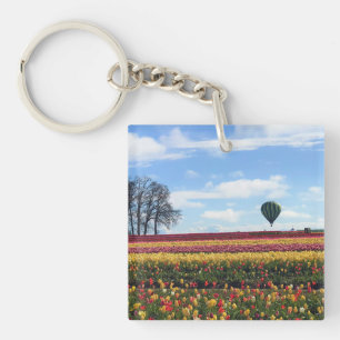 Wooden Shoe Tulip Farm, Woodburn, Oregon Key Ring