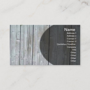 Wooden Siding Business Card
