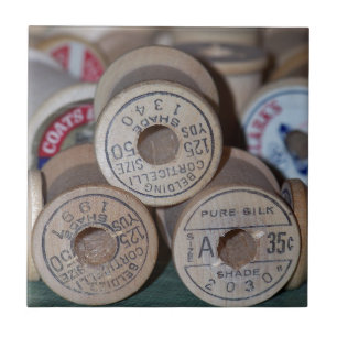 Wooden Spools Tile