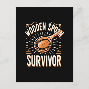 Wooden spoon Survivor Enclosure Card