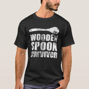 Wooden Spoon Survivor Funny Italian Gift T-Shirt