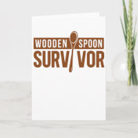 Wooden Spoon Survivor Funny Parenting Humor