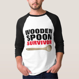 WOODEN SPOON SURVIVOR Funny T-shirts