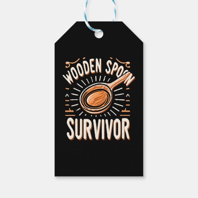 Wooden spoon Survivor Gift Tags (Back)