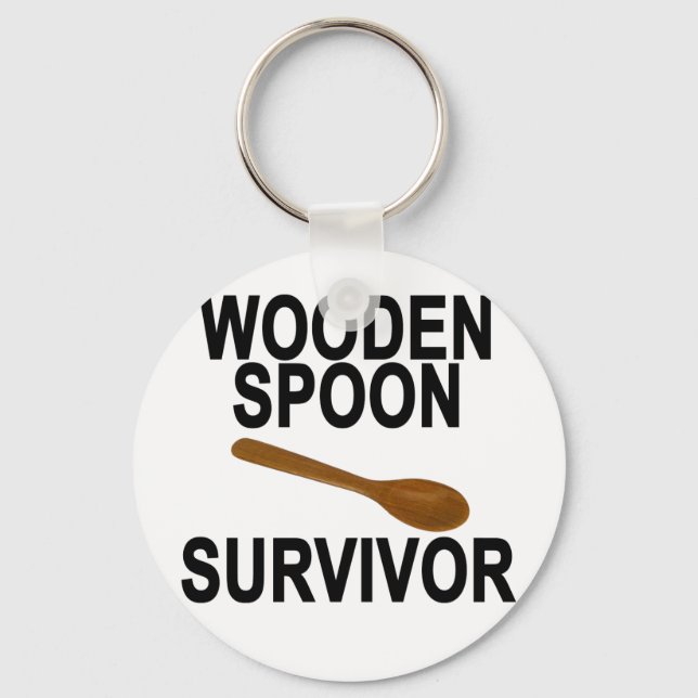 Wooden Spoon Survivor Light T-Shirt.png Key Ring (Front)