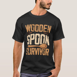 Wooden Spoon Survivor Novelty Foodie T-Shirt