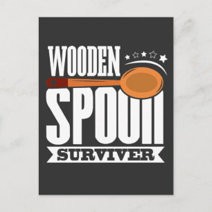 Wooden Spoon Survivor Outdoor Adventure Camper Postcard