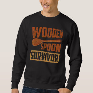 Wooden Spoon Survivor Retro Spoon Sweatshirt