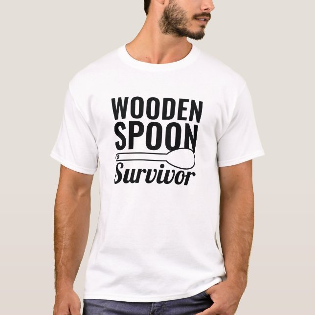 Wooden Spoon Survivor T-Shirt (Front)