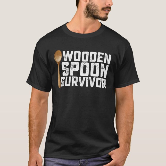 Wooden Spoon Survivor T-Shirt (Front)