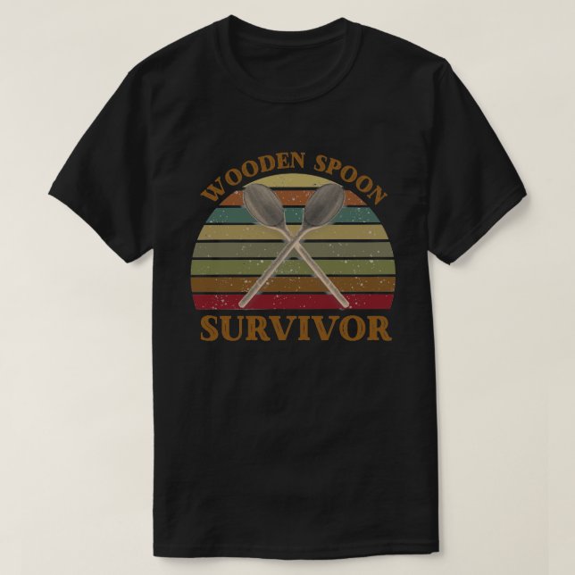 wooden spoon survivor T-Shirt (Design Front)