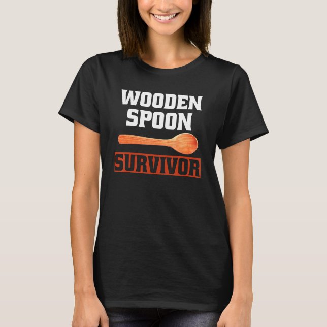 Wooden Spoon Survivor Tee Italian Flag For Women M (Front)