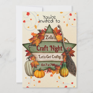 Wooden Star Invitation