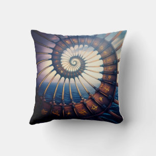Wooden Star Portal On The Water Cushion