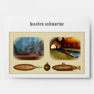 wooden submarine envelopes