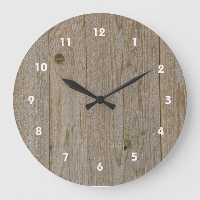 Wooden Texture Clock (Front)
