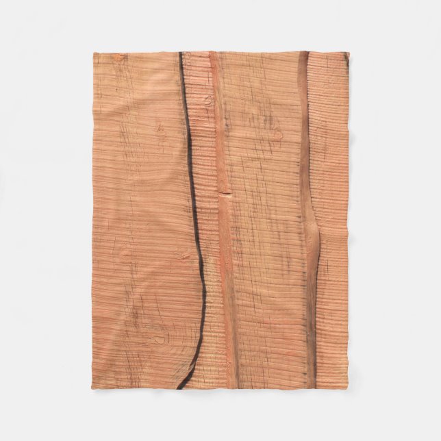 Wooden texture fleece blanket (Front)