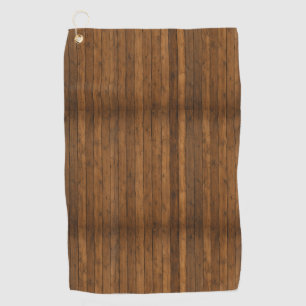 Wooden Texture Golf Towel