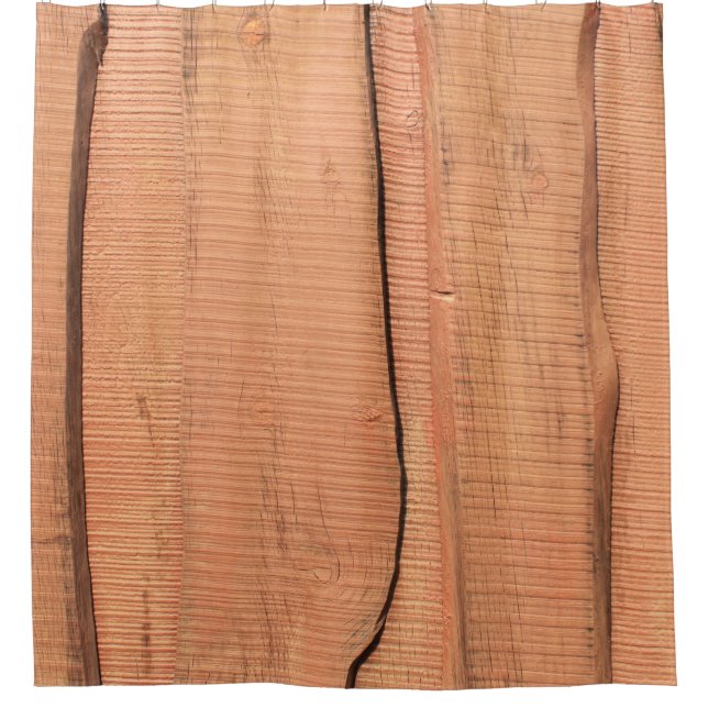 Wooden texture shower curtain (Front)