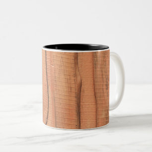 Wooden texture Two-Tone coffee mug