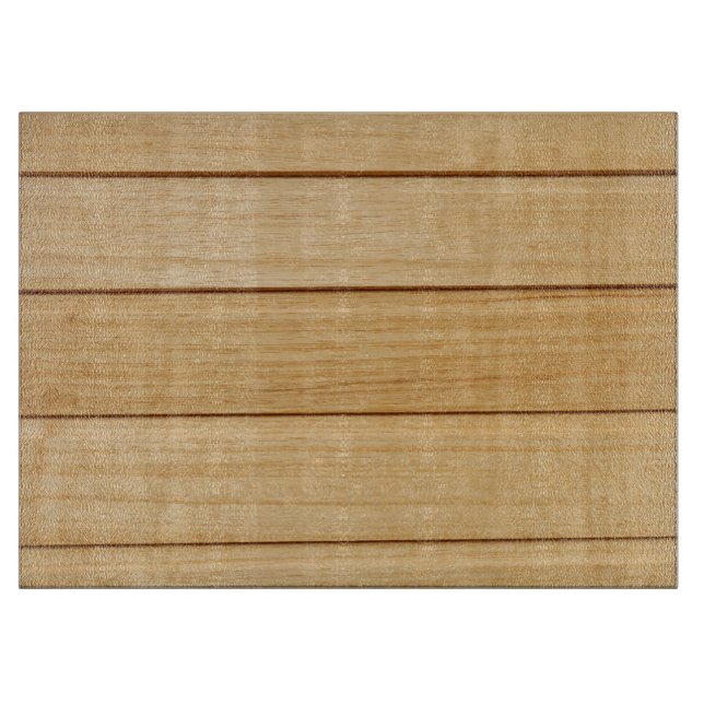Wooden Tiles Decorative Glass Chopping Board (Front)