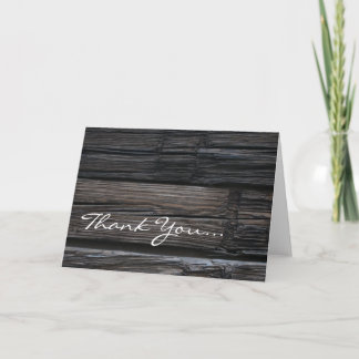 Wooden Timbers ~ Thank You... Thank You Card