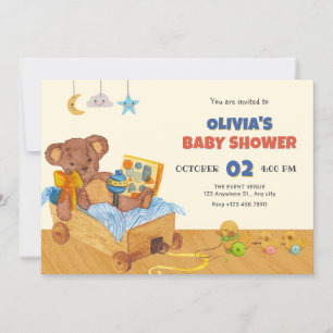Wooden Toys baby shower Invitation