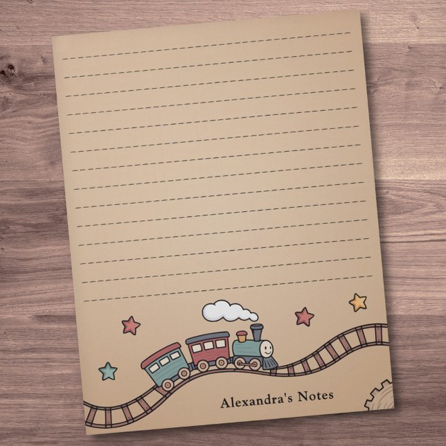 Wooden Train Notepad (Wooden Train Notepad)