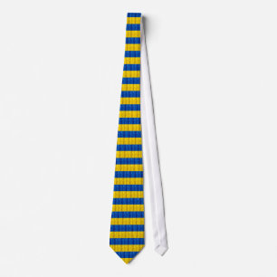 Wooden Ukrainian Flag Tie