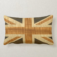 Wooden Union Jack UK Flag