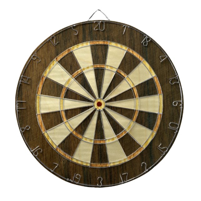 Wooden Veneer Dartboard (Front)