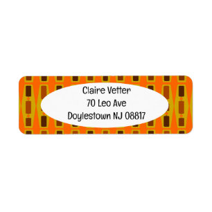 Wooden Wall Hangings Return Address Label