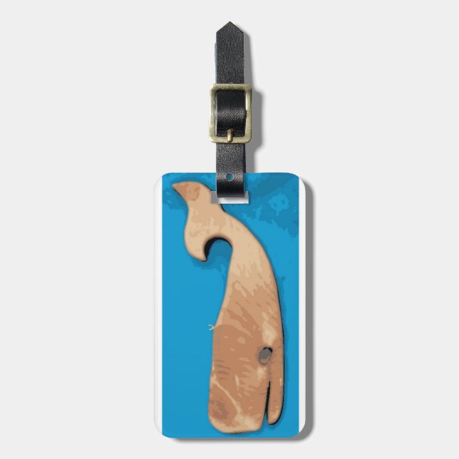 wooden whale tag (Front Vertical)