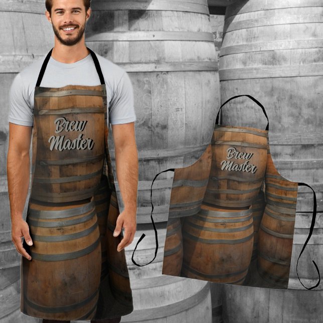 Wooden Whiskey Barrels Beer Kegs Photographic Apron (Creator Uploaded)