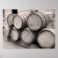 Wooden Whiskey Barrels