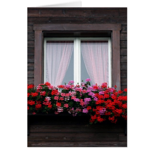 wooden window flowers (Front)