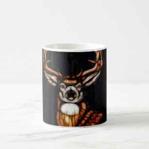 Wooden Wood Deer Rustic Country Personalised Magic Mug