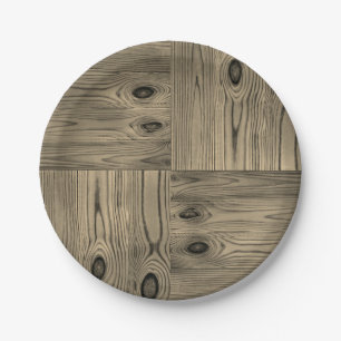 Wooden wood texture natural background brown tree paper plate
