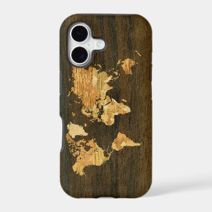 Wooden World Map